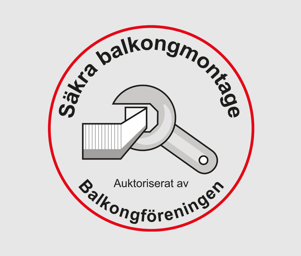 Säkra balkongmontage micohn
